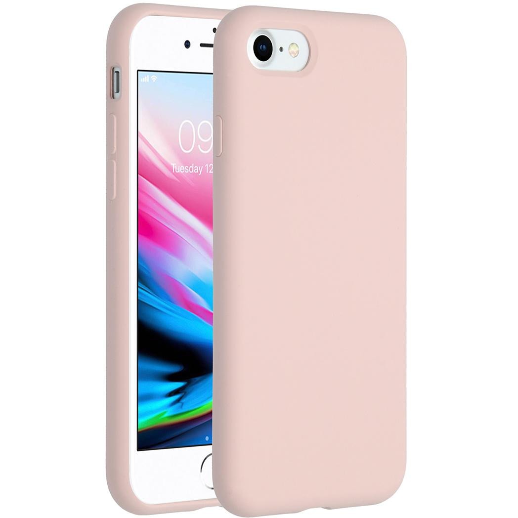 Liquid Silicone Backcover voor de iPhone 8-7 Roze