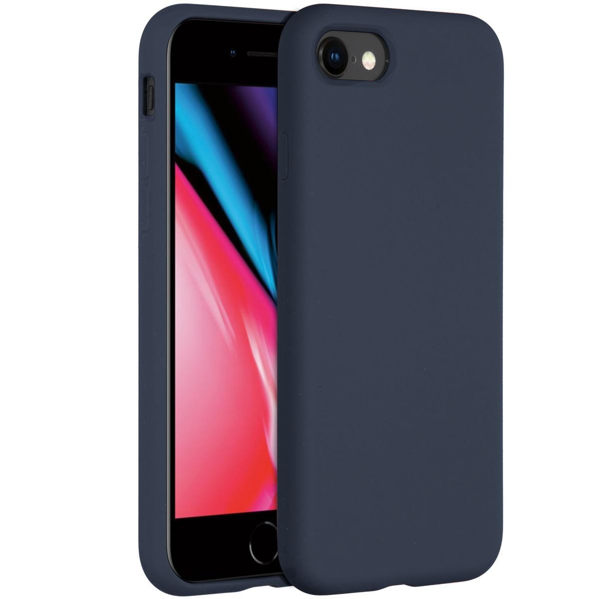 Liquid Silicone Backcover voor de iPhone 8-7 Blauw