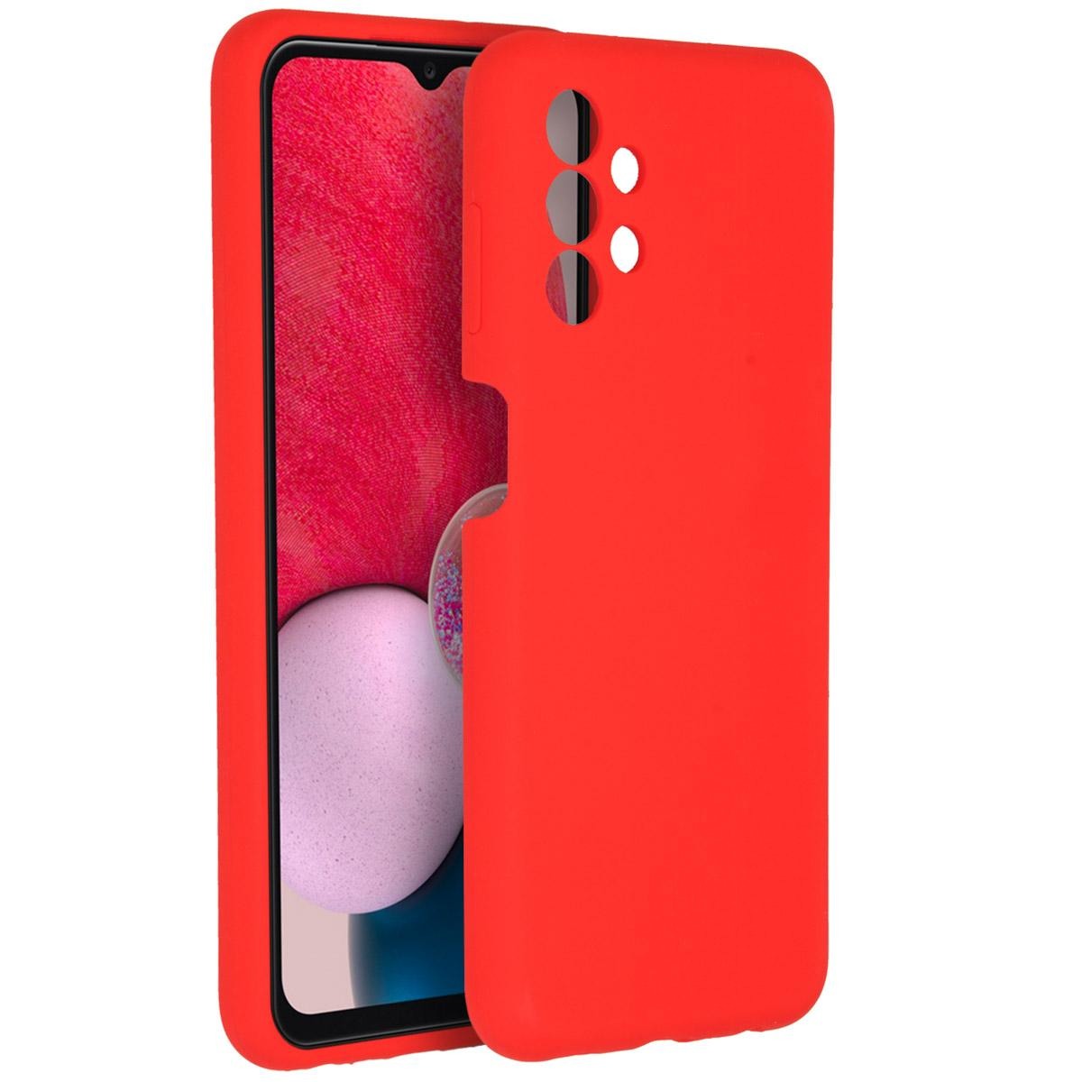 Accezz Liquid Silicone Backcover Samsung Galaxy A13 (4G) hoesje - Rood