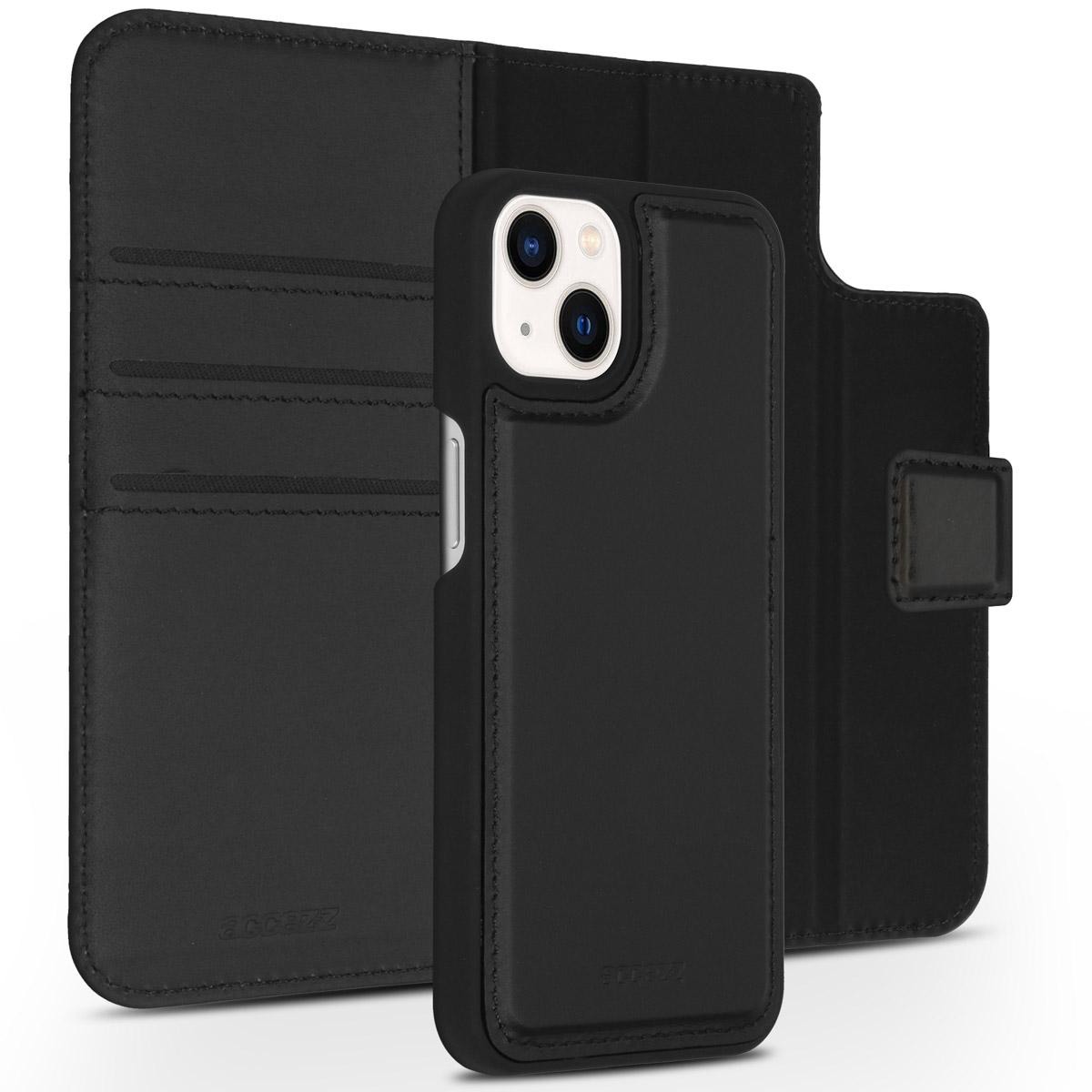 Accezz Premium Leather 2 in 1 Wallet Book Case iPhone 13 Mini hoesje - Zwart