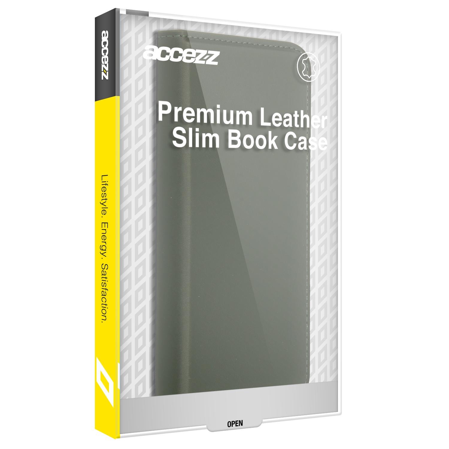 Accezz Premium Leather Slim Book Case voor Samsung Galaxy A33 Telefoonhoesje Groen
