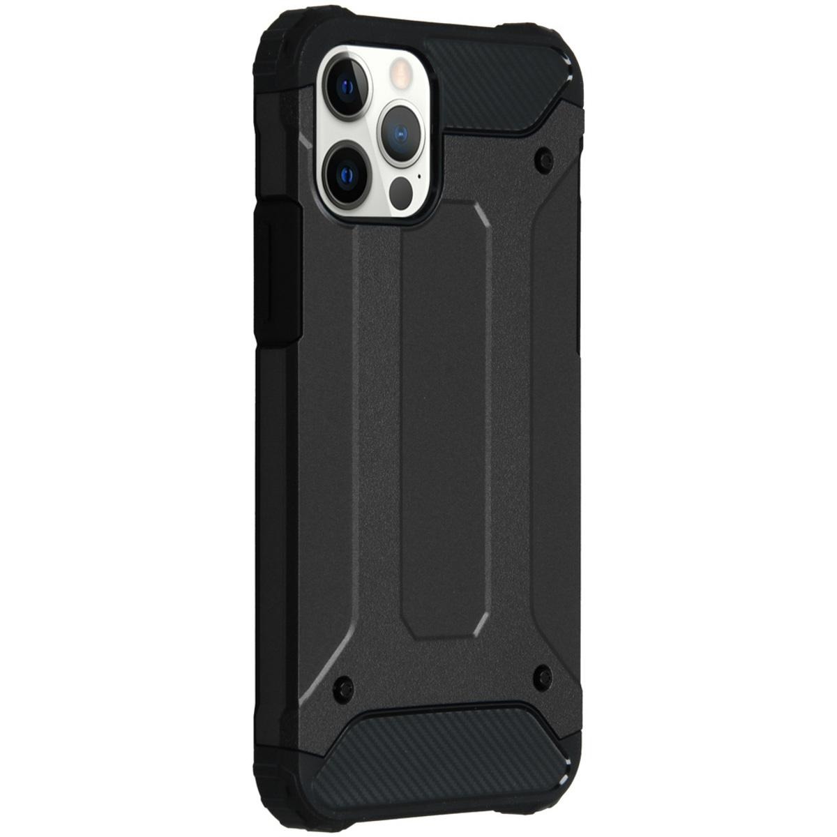 Accezz Rugged Xtreme voor Apple iPhone 12 (Pro) Telefoonhoesje Zwart