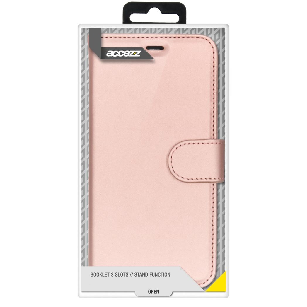 Accezz Wallet Case voor Apple iPhone 13 Pro Telefoonhoesje Roze