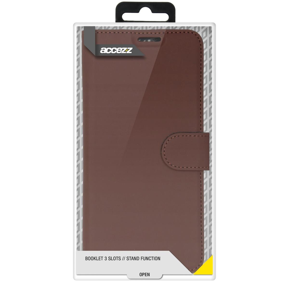 Accezz Wallet Softcase Booktype iPhone 14 Plus hoesje - Bruin