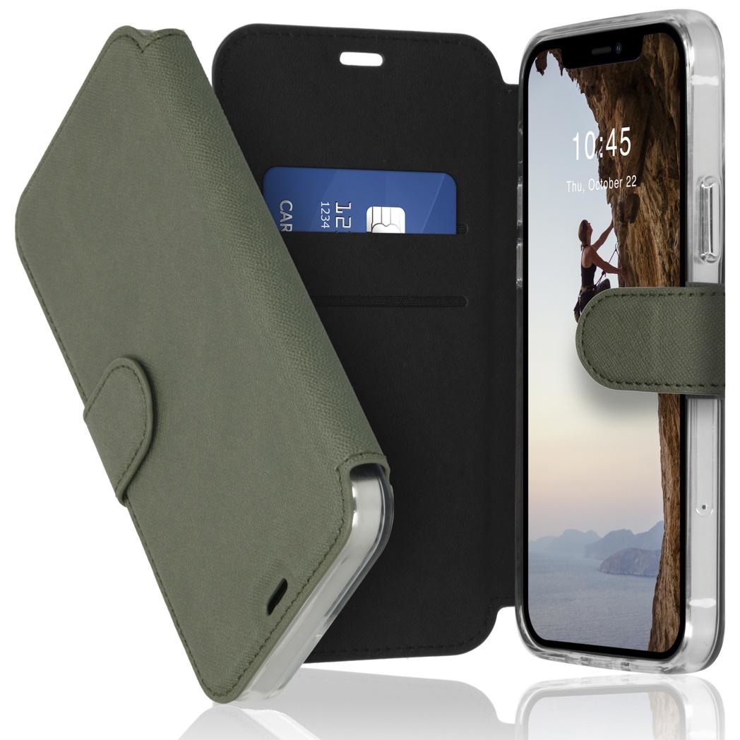 Accezz Xtreme Wallet voor Apple iPhone 12 (Pro) Telefoonhoesje Groen