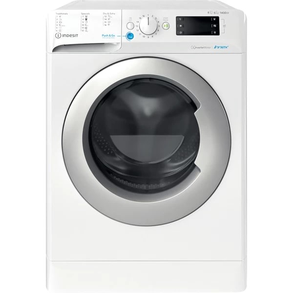 Indesit BDE 86435 9EWS EU Was-droogcombinatie Wit