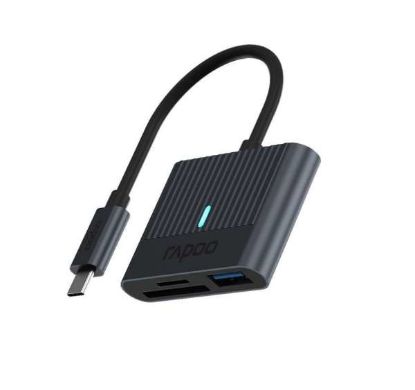 Rapoo USB-C Card Reader UCR-3001 Compact Flash kaart Zwart