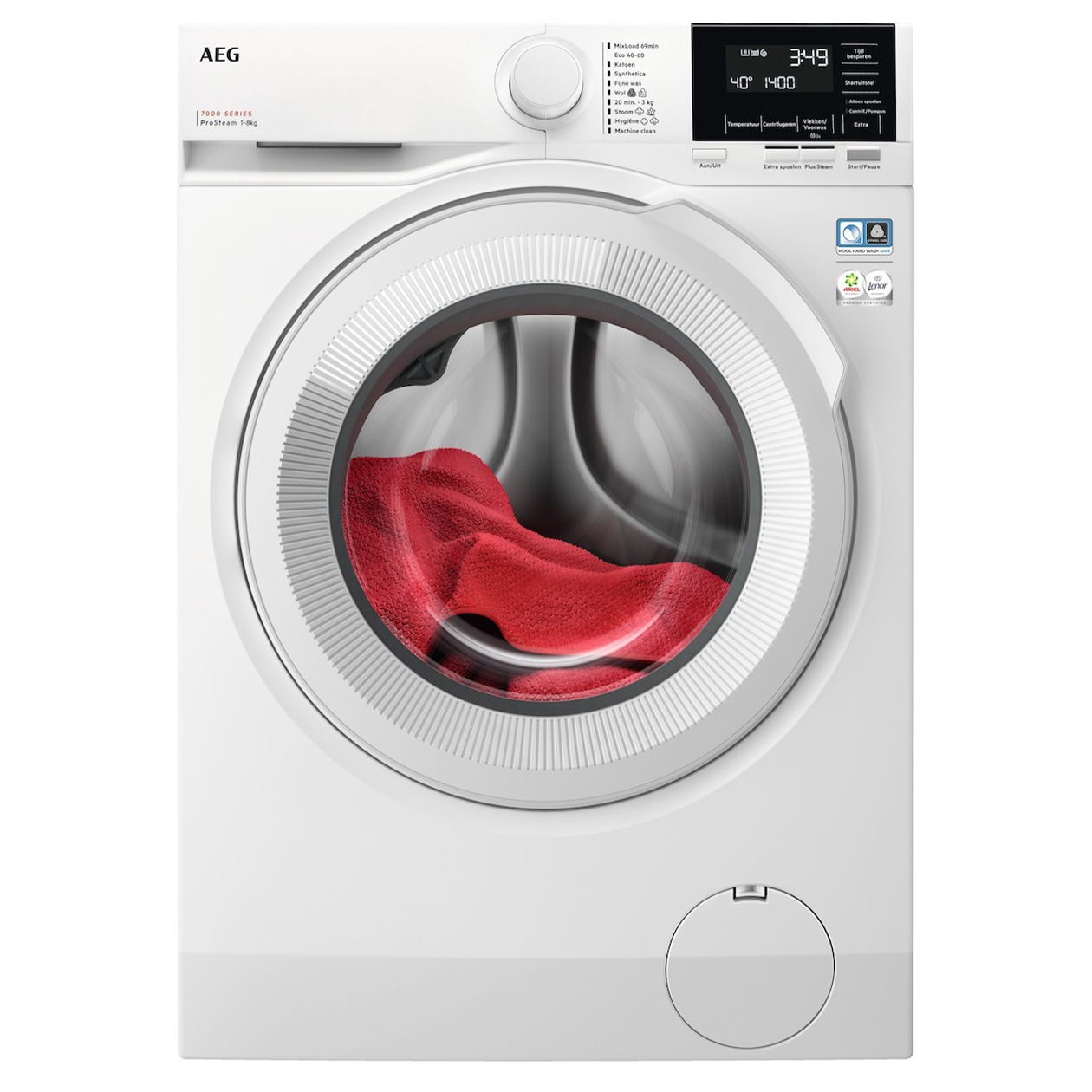 AEG LR73842 ProSteam Wasmachine Wit