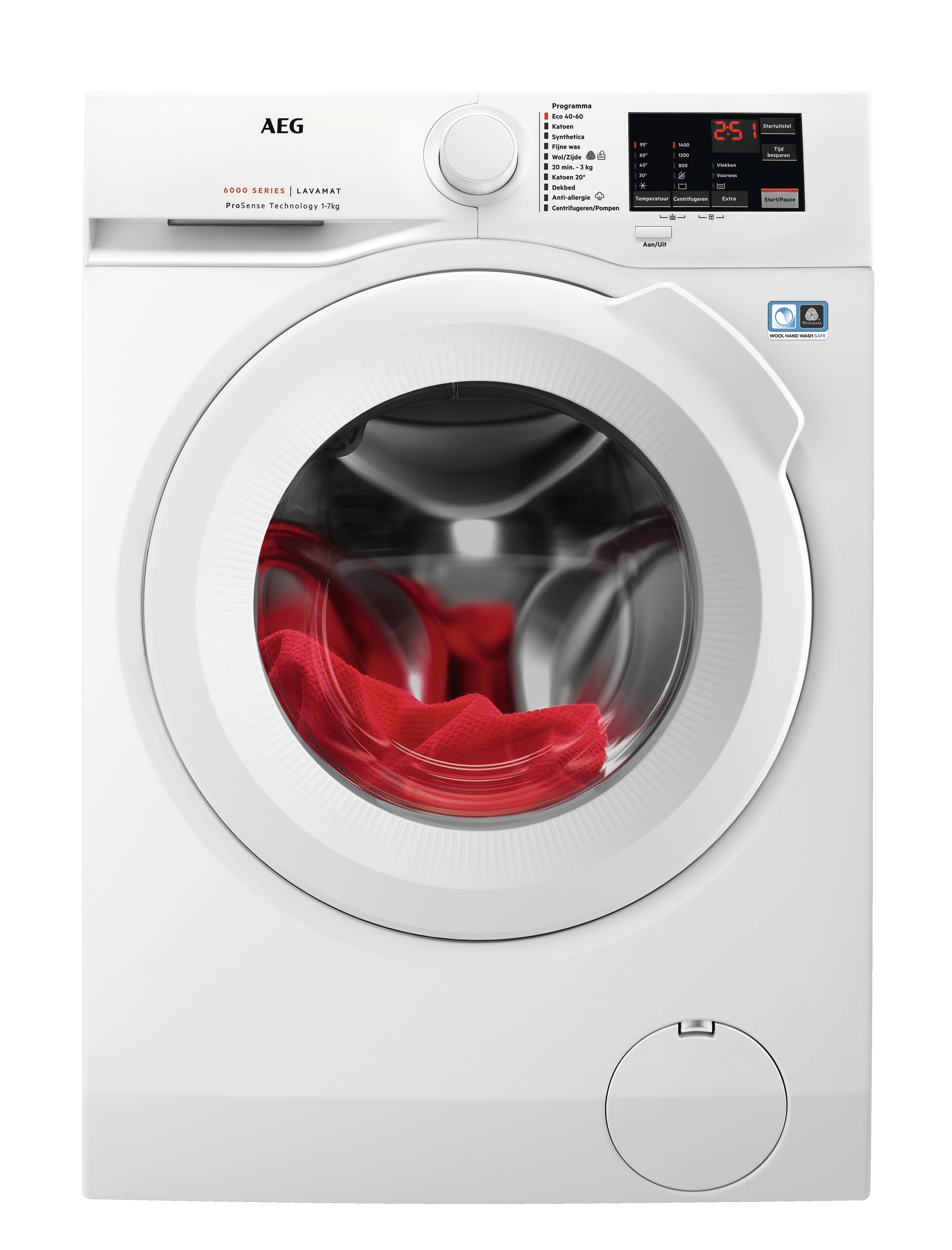 AEG LF627400 ProSense Wasmachine Wit