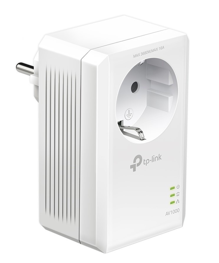 TP-Link TL-PA7017P KIT AV1000 Gigabit Passthrough Powerline Starterset Powerline Wit