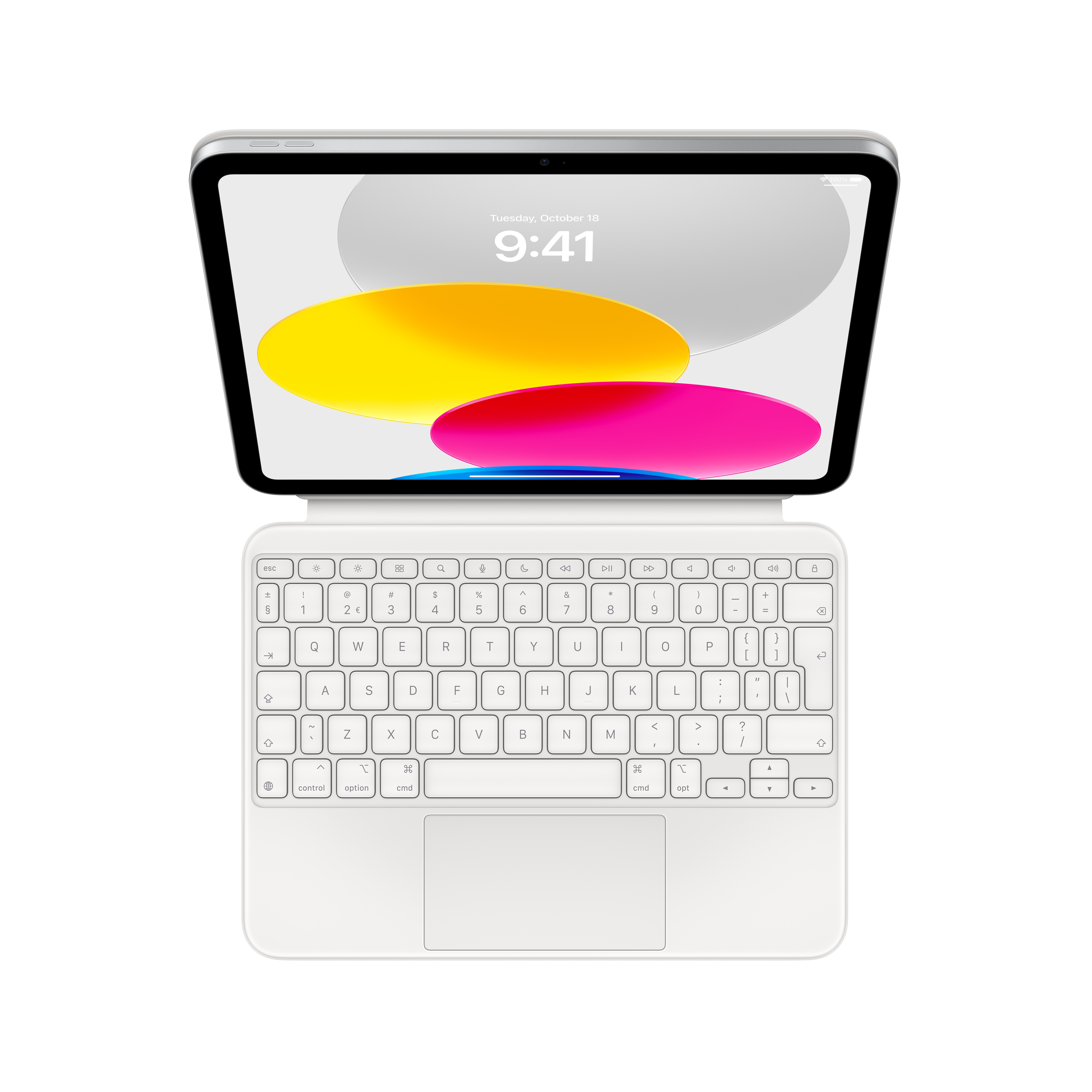 Apple Magic Keyboard Folio voor iPad (10e generatie) Tablethoesje Grijs