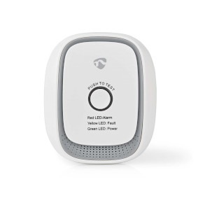 Nedis SmartLife Gasdetector | Zigbee 3.0 | Met testknop Brandbeveiliging Wit