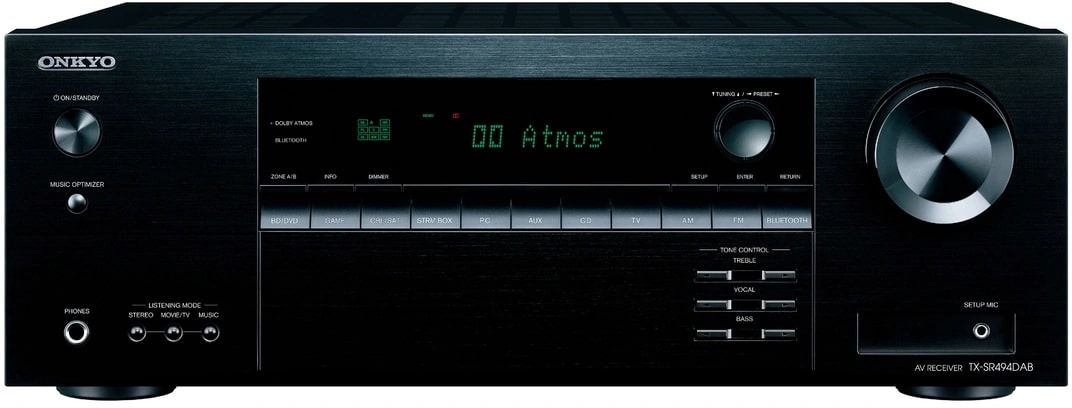 Onkyo TX-SR494DAB Receiver Zwart