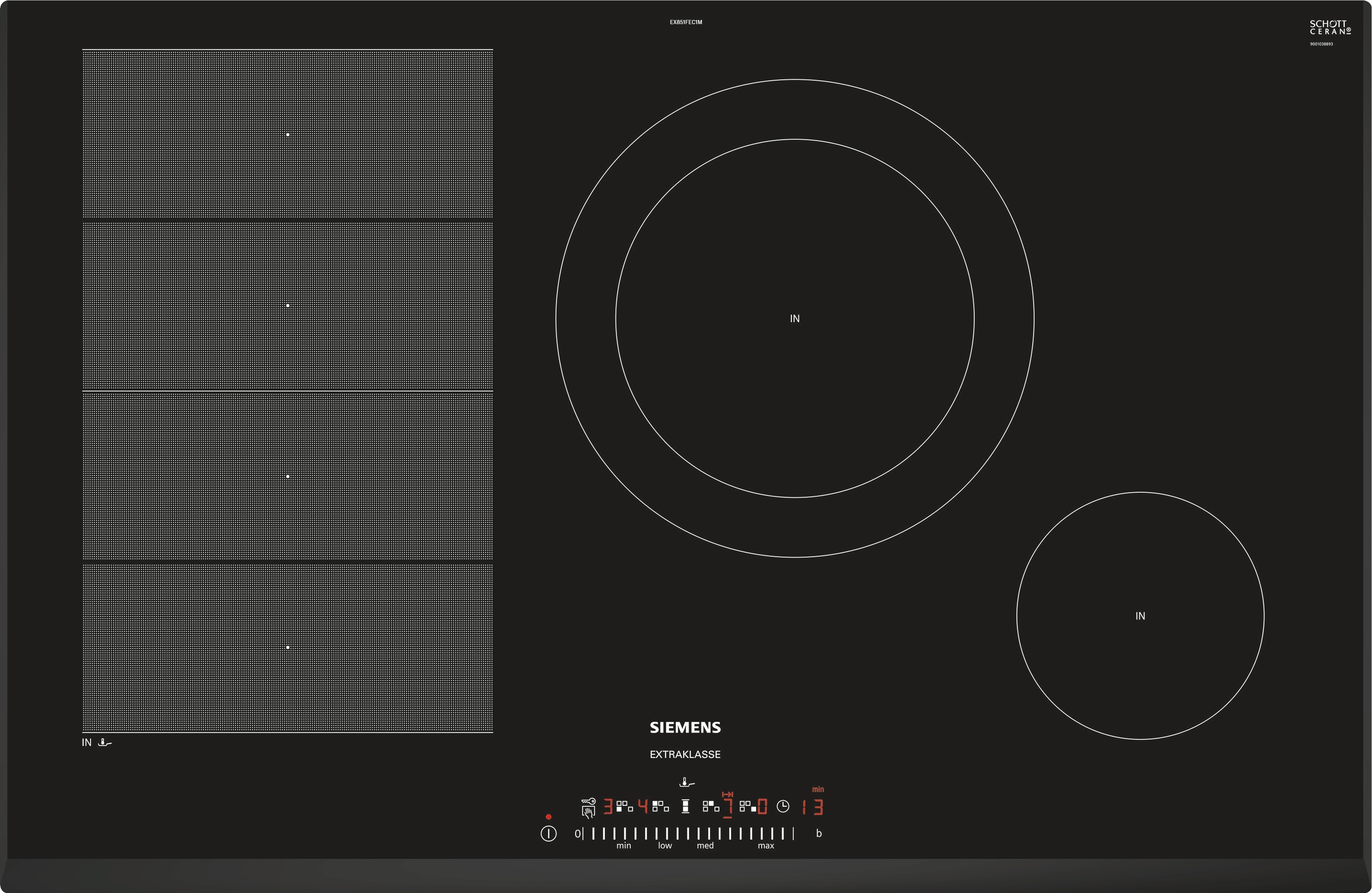Siemens EX851FEC1M Inductie inbouwkookplaat Zwart