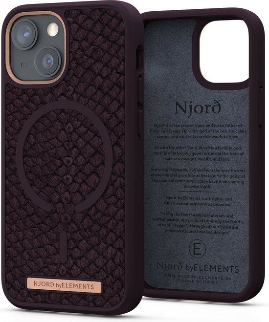 Njord Apple iPhone 13 mini Back Cover met MagSafe Bruin