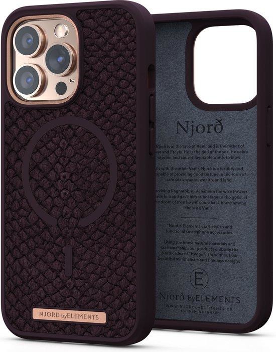 Njord Apple iPhone 13 Pro Back Cover met MagSafe Bruin