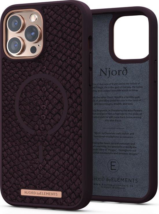 Njord Apple iPhone 13 Pro Max Back Cover met MagSafe Bruin