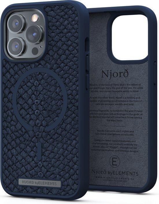 Njord Apple iPhone 13 Pro Back Cover met MagSafe Blauw