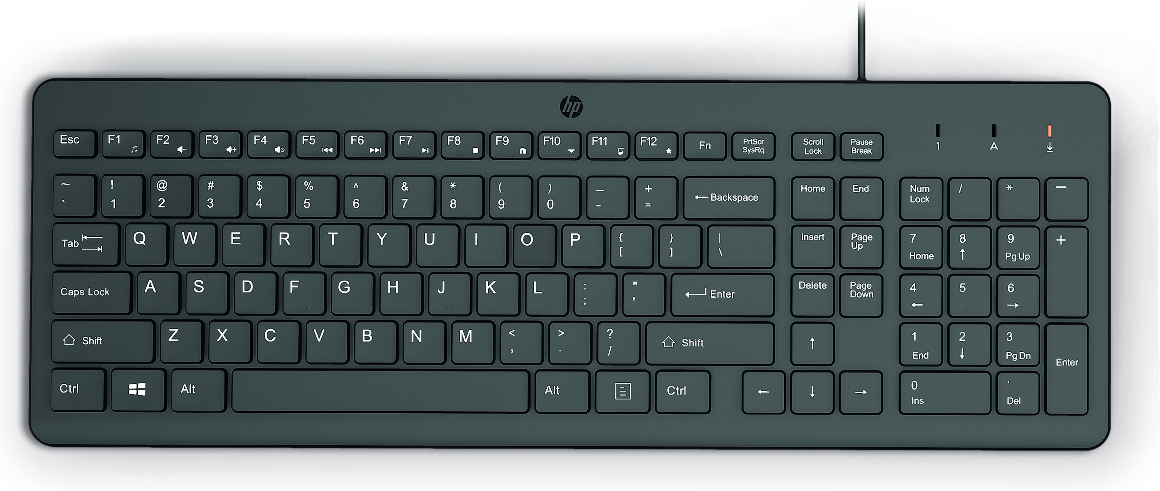 HP 150 Wired Keyboard Toetsenbord Zwart
