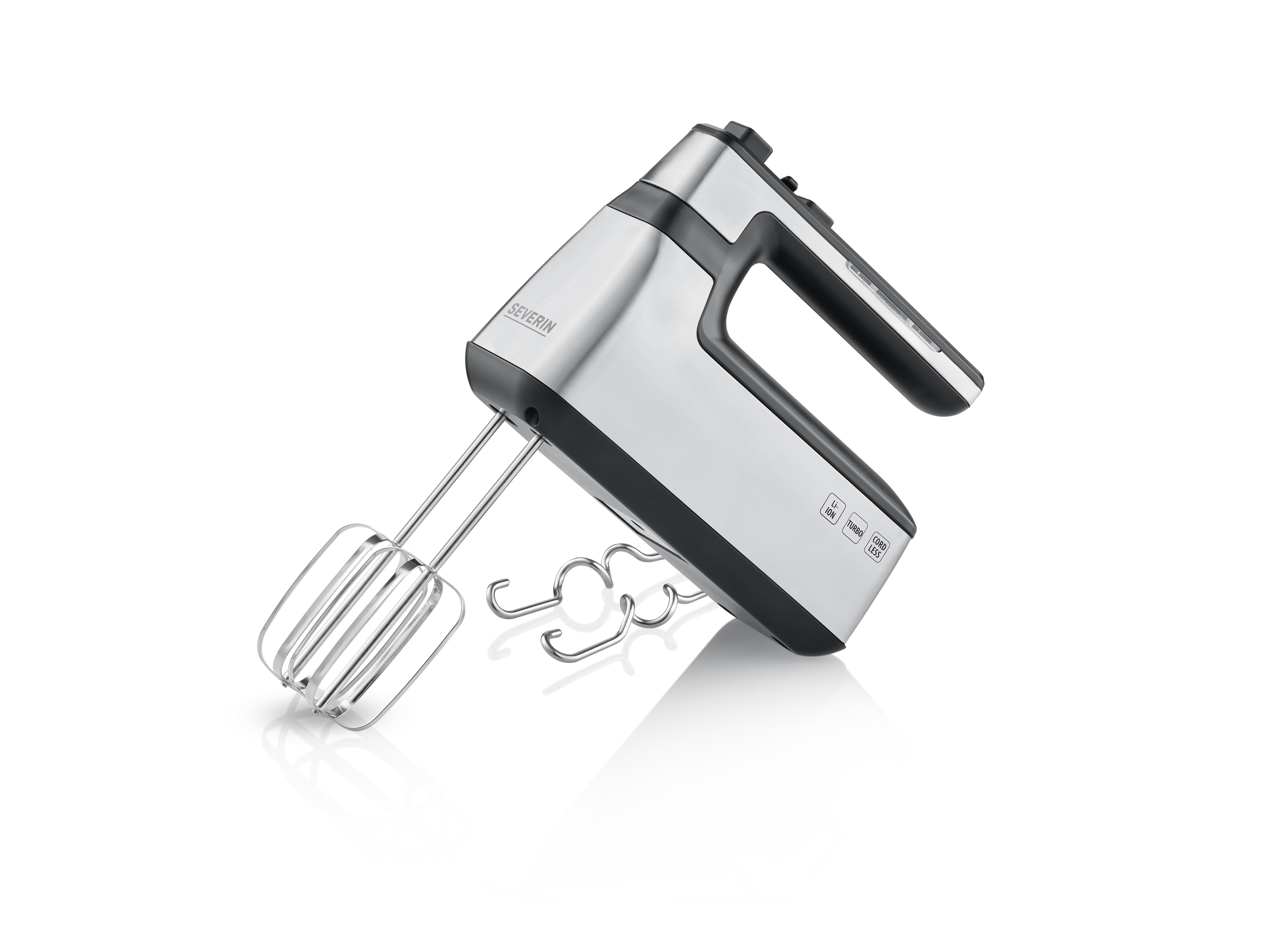 Severin HM 3843 Handmixer 100 W Zwart (mat), RVS