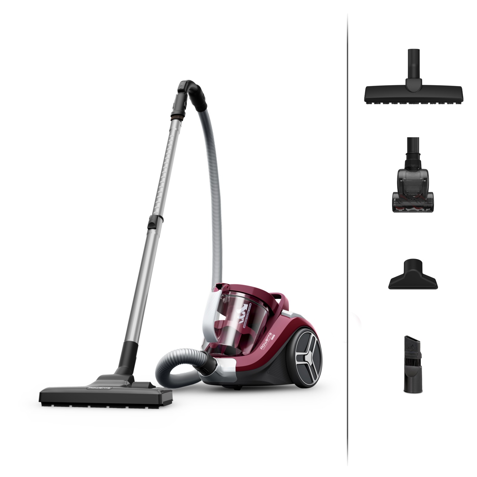 Rowenta RO4B63 Compact Power Cyclonic Animal+ Stofzuiger zonder zak Rood