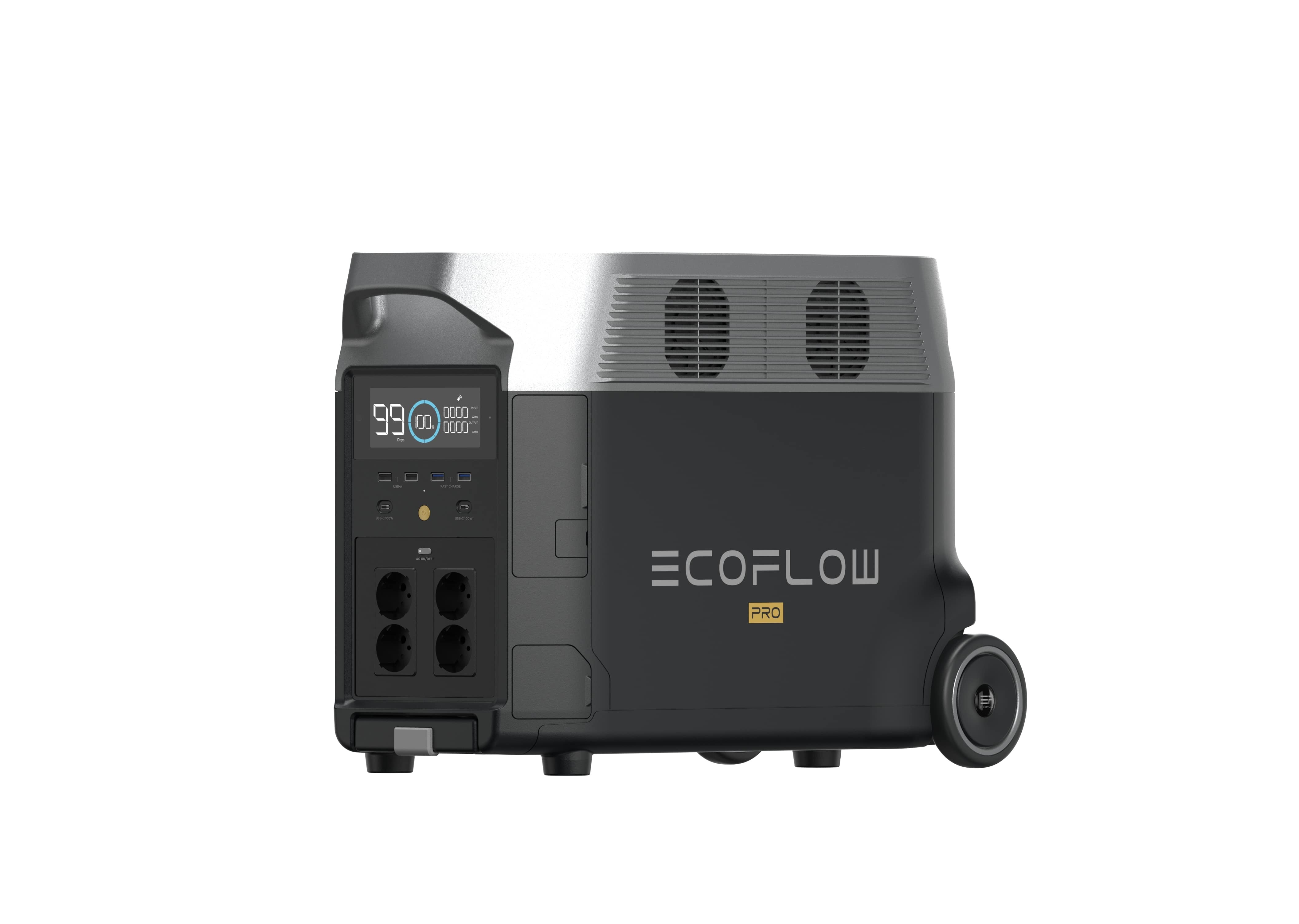 Ecoflow DELTA Pro Portable Power Station Powerstation Zwart