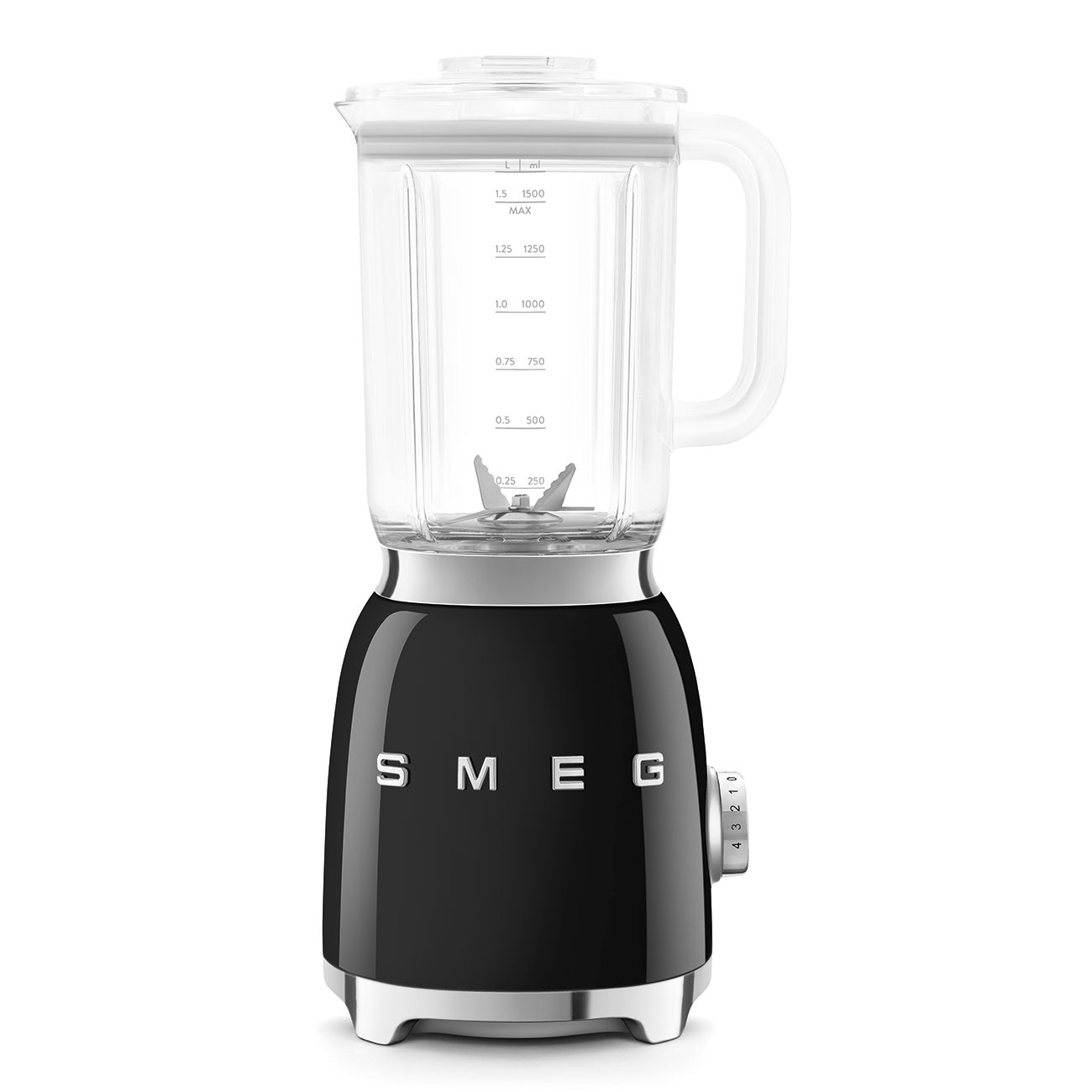 SMEG Blender 800 W zwart 1.5 liter BLF03BLEU