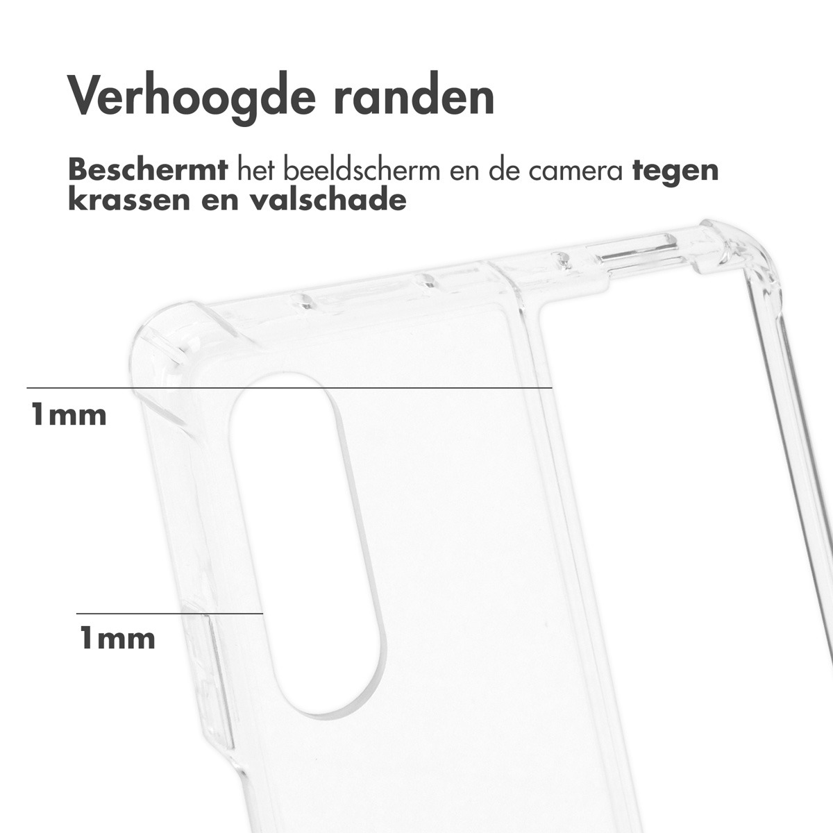 Samsung Z Fold 4 Hoesje Transparant - Accezz Clear Backcover - Shockproof