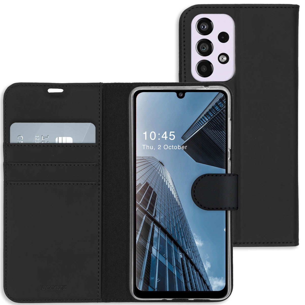 Accezz Industry Packaged Wallet Softcase Bookcase Samsung Galaxy A33 Telefoonhoesje Zwart