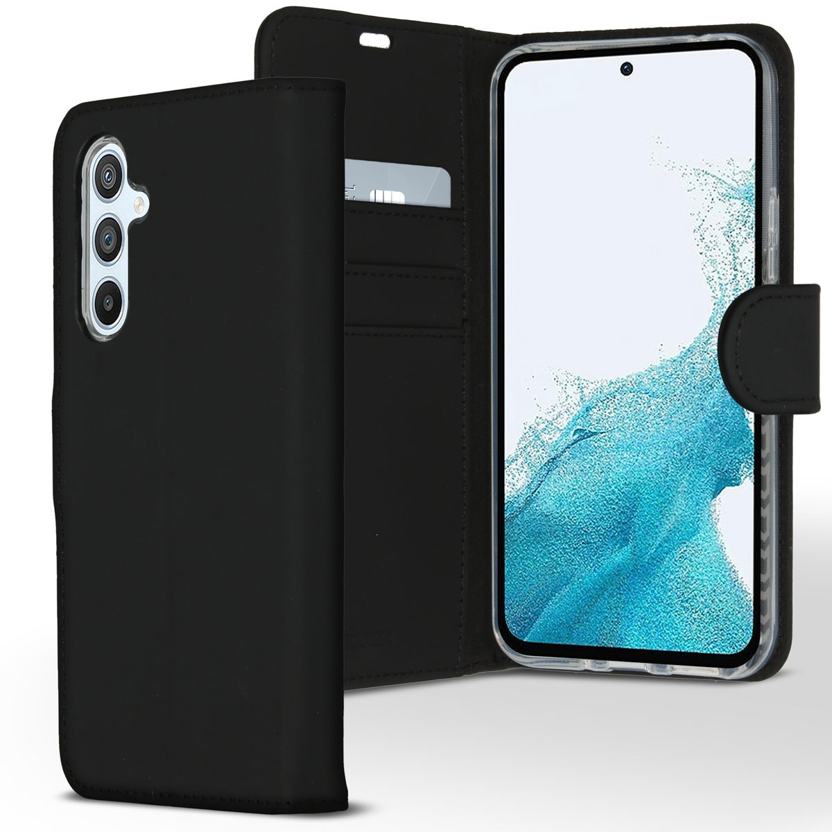 Accezz Industry Packed Wallet Softcase Bookcase Samsung Galaxy A54 (5G) Telefoonhoesje Zwart
