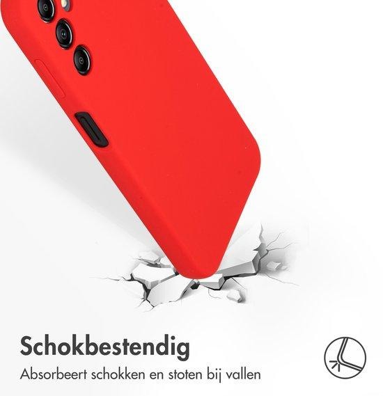 Accezz Liquid Silicone Backcover Samsung Galaxy A14 (5G) hoesje - Rood