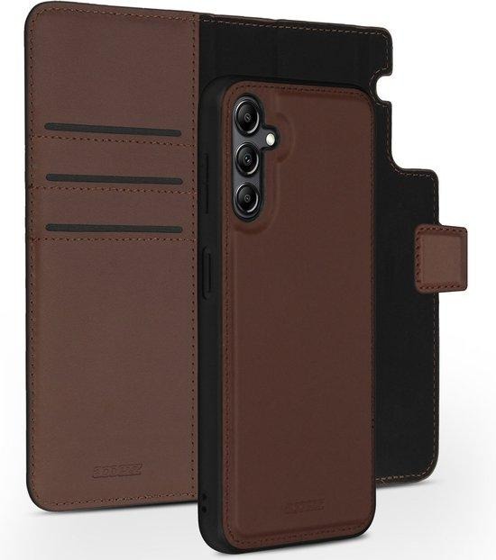 Accezz Premium Leather 2 in 1 Wallet Bookcase Samsung Galaxy A14 (5G-4G) Telefoonhoesje Bruin