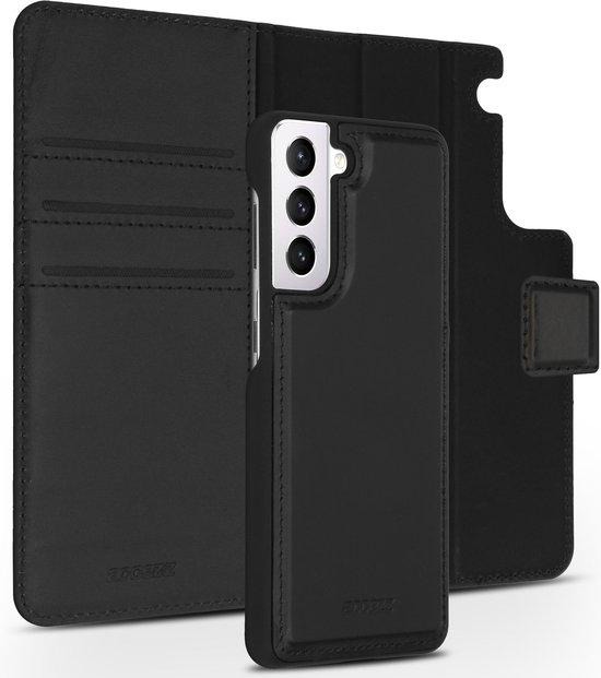 Accezz Premium Leather 2 in 1 Wallet Bookcase Samsung Galaxy S21 hoesje - Zwart