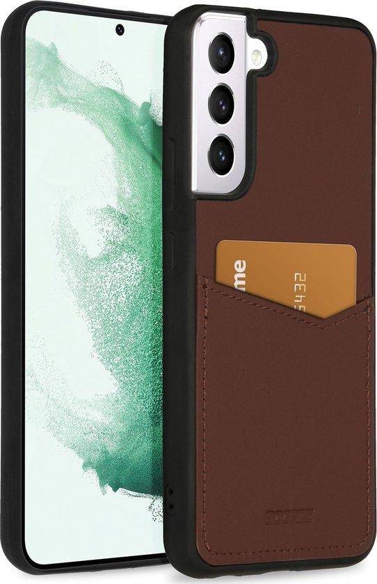 Accezz Premium Leather Card Slot Backcover Samsung Galaxy S22 Plus Telefoonhoesje Bruin