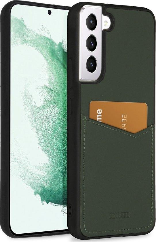 Accezz Premium Leather Card Slot Backcover Samsung Galaxy S22 Plus hoesje - Groen