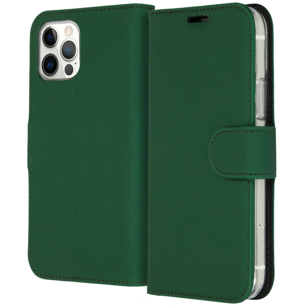 ACCEZZ Booklet Wallet iPhone 12-12 Pro Groen