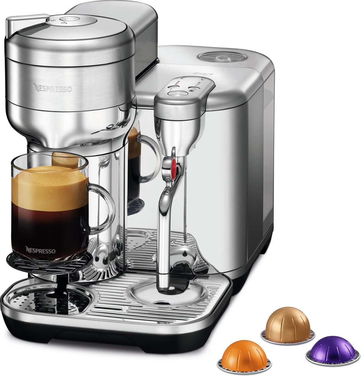 Nespresso Sage koffieapparaat Vertuo Creatista (Geborsteld RVS)