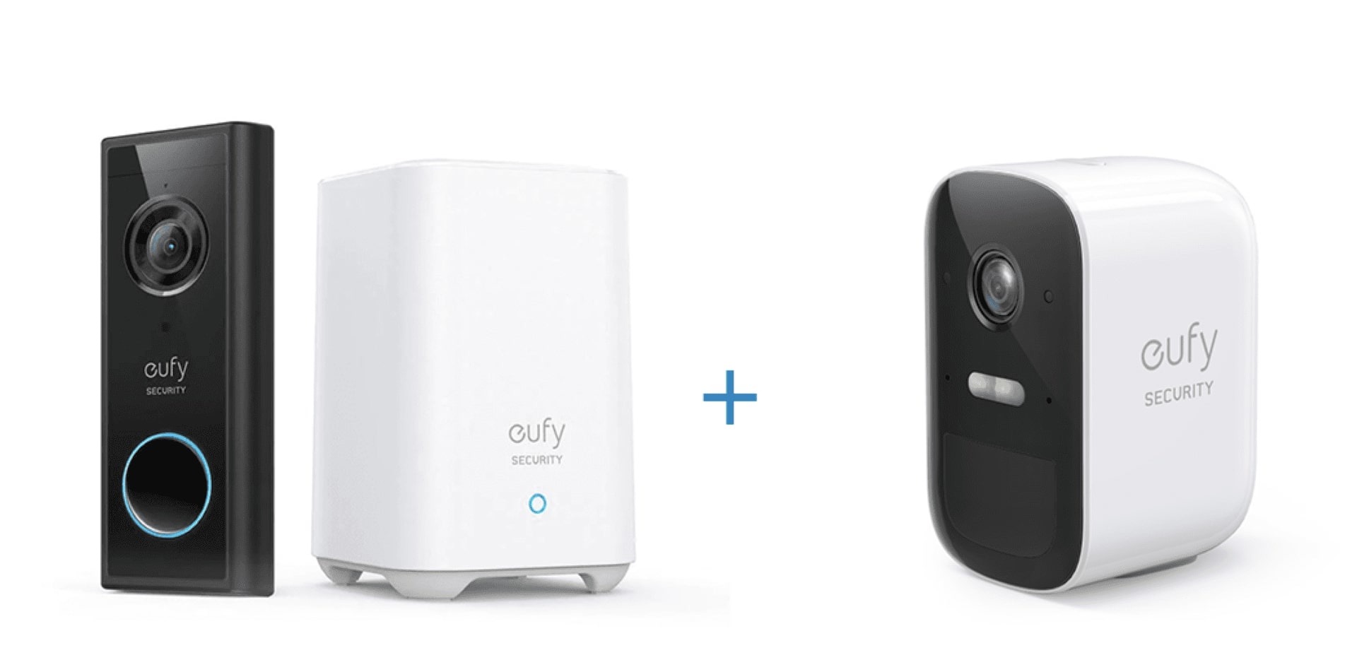 Bundel Eufy Doorbell 2K & EufyCam 2C Add-on camera