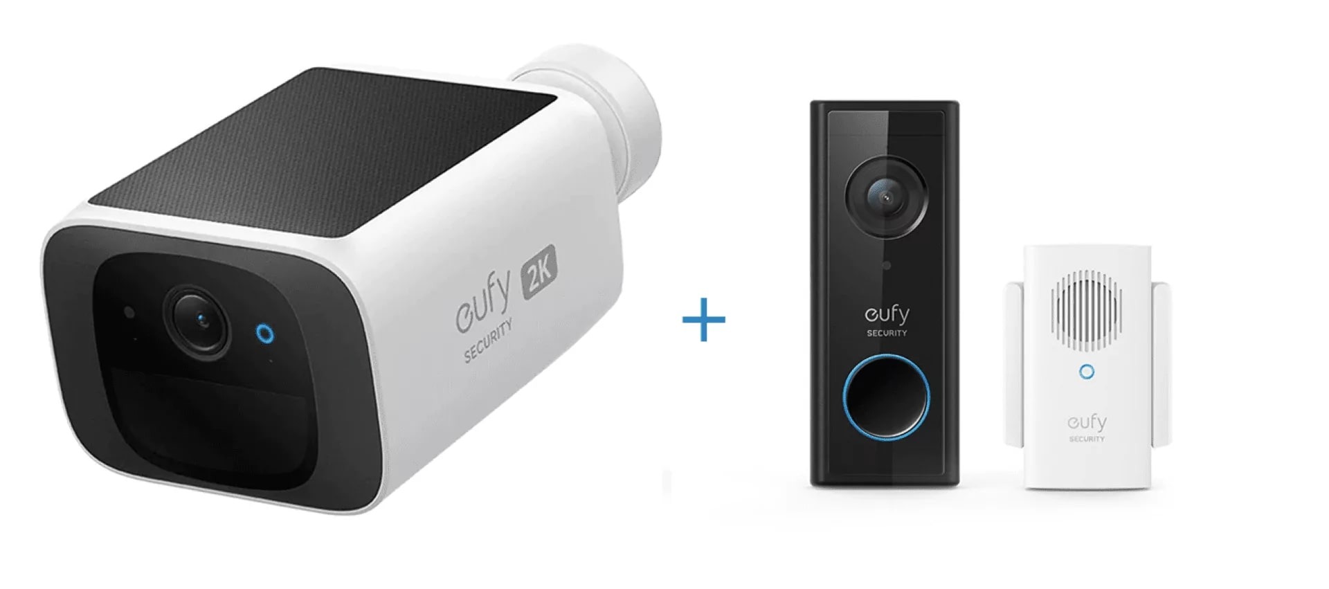 Eufy by Anker Videodeurbel + S220 Solocam beveiligingscamera bundel - Voor buiten - Op zonne-energie