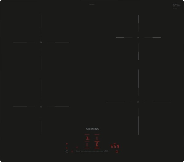 Siemens EH61RHEB1E Inductie inbouwkookplaat Zwart