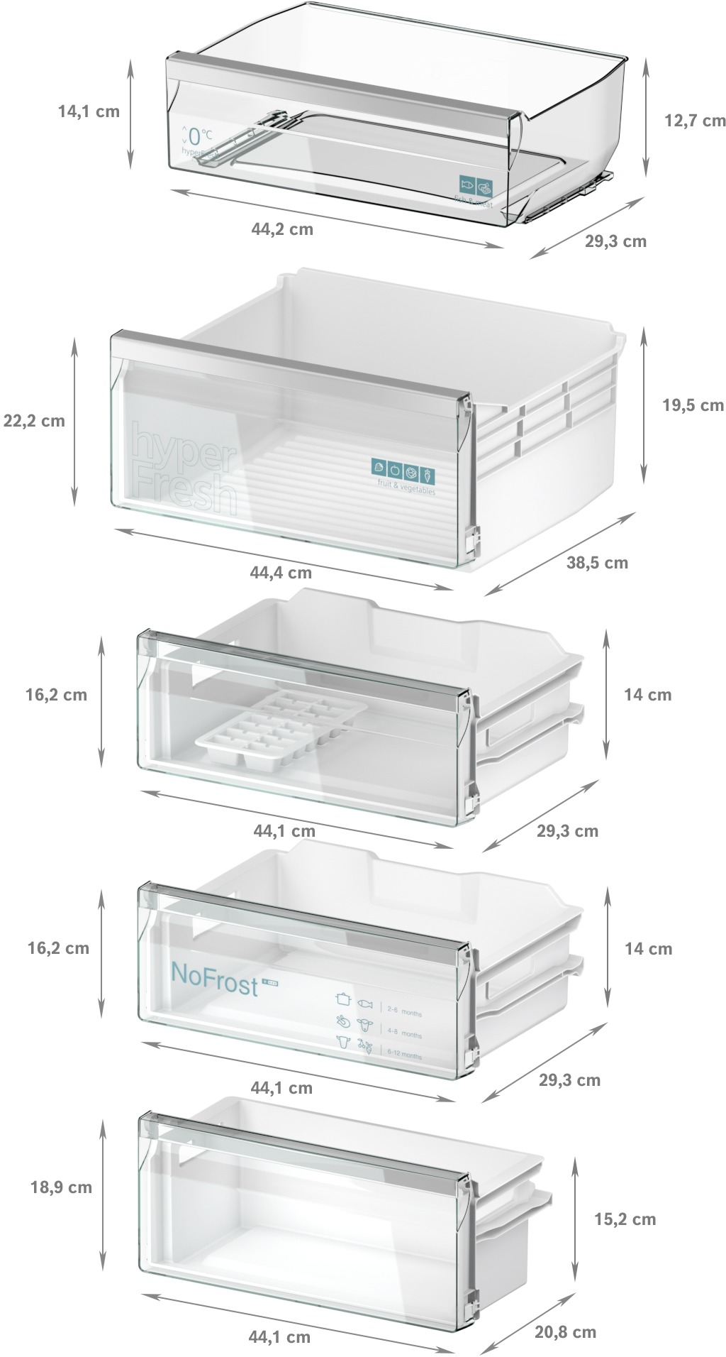 Siemens KI96NVFD0 Inbouw koel-vriescombinatie