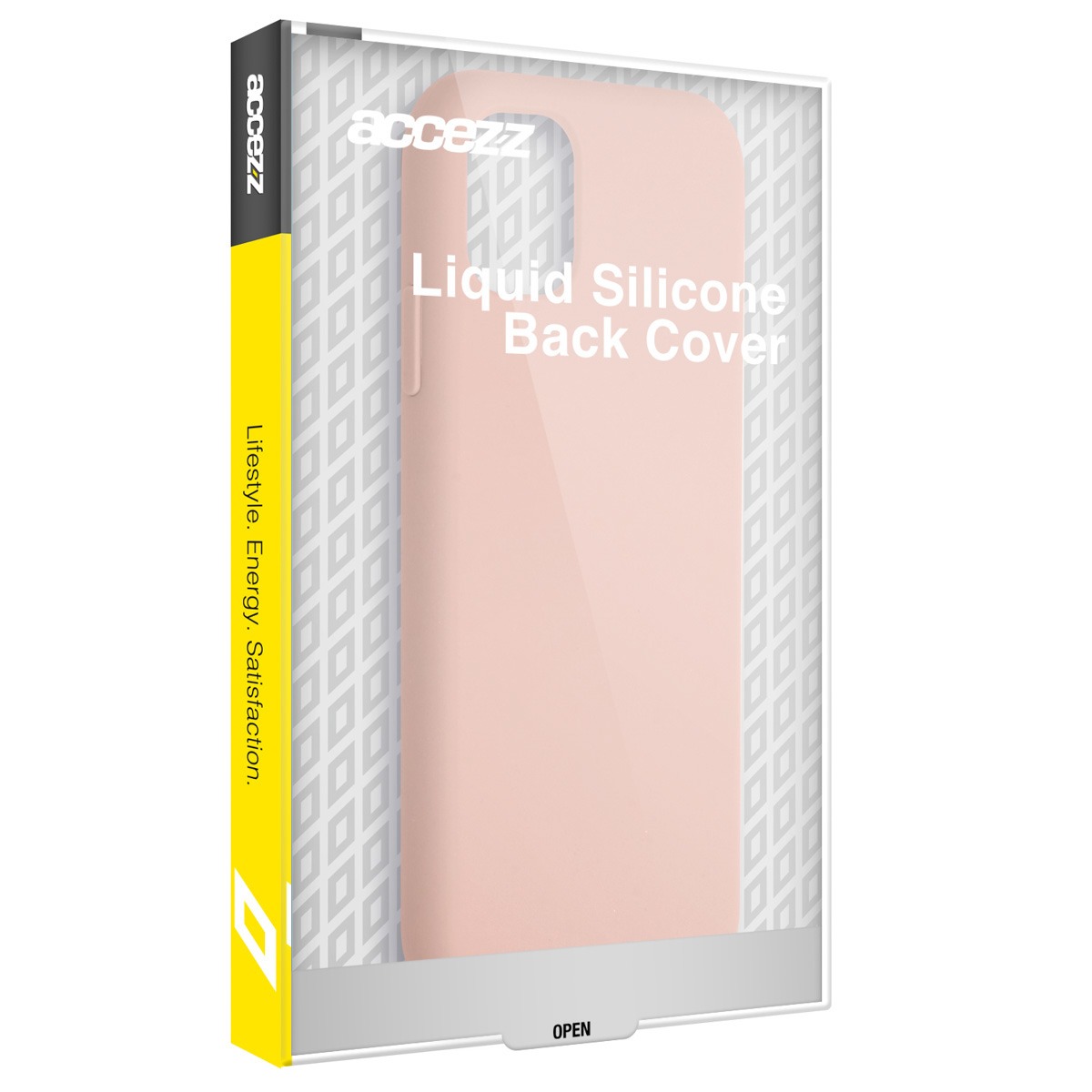 iPhone 15 Plus Hoesje Siliconen - Accezz Liquid Silicone Backcover - Roze