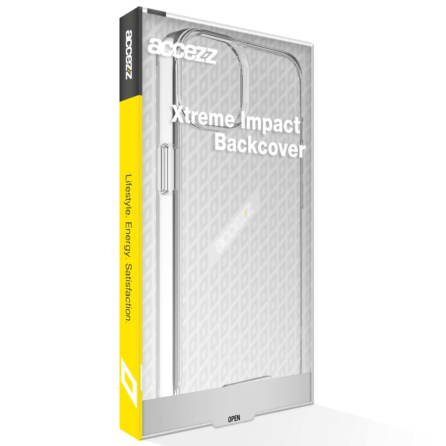 Accezz Xtreme Impact Backcover iPhone 15 Plus Telefoonhoesje Transparant