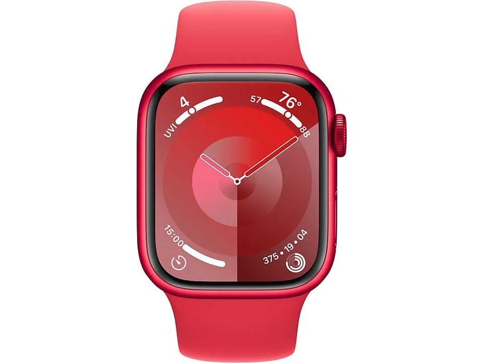 Apple Watch Series 9 41mm (PRODUCT)RED Aluminium Sportband M-L Smartwatch Rood