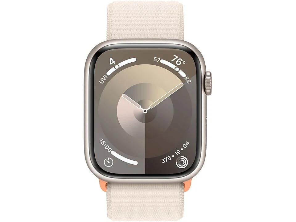 Apple Watch Series 9 45mm Starlight Aluminium Sport Loop Smartwatch