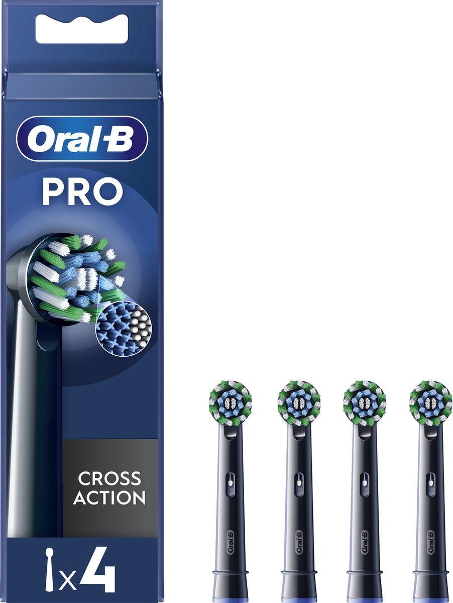 Oral-B Opzetborstels Pro Cross Action Zwart 4 stuks