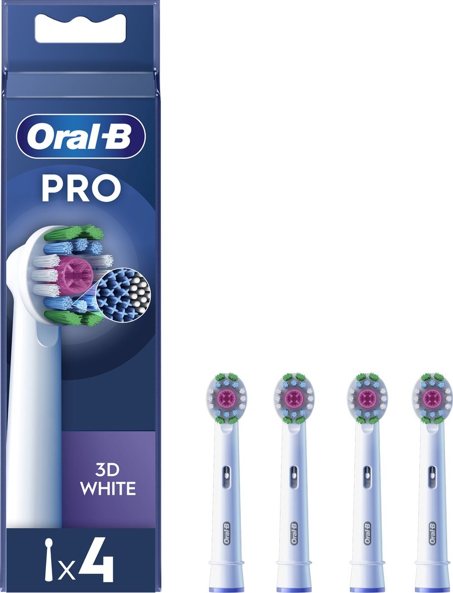 Oral-B Opzetborstels Pro 3D White 4 stuks