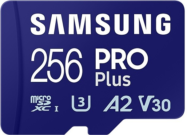 Samsung PRO Plus 256GB (2023) microSDXC + SD Adapter Micro SD-kaart Blauw