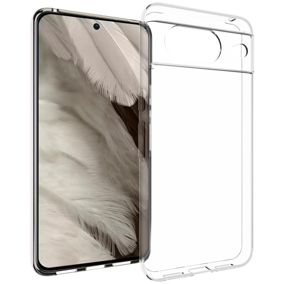 Accezz Clear Backcover Google Pixel 8 Telefoonhoesje Transparant