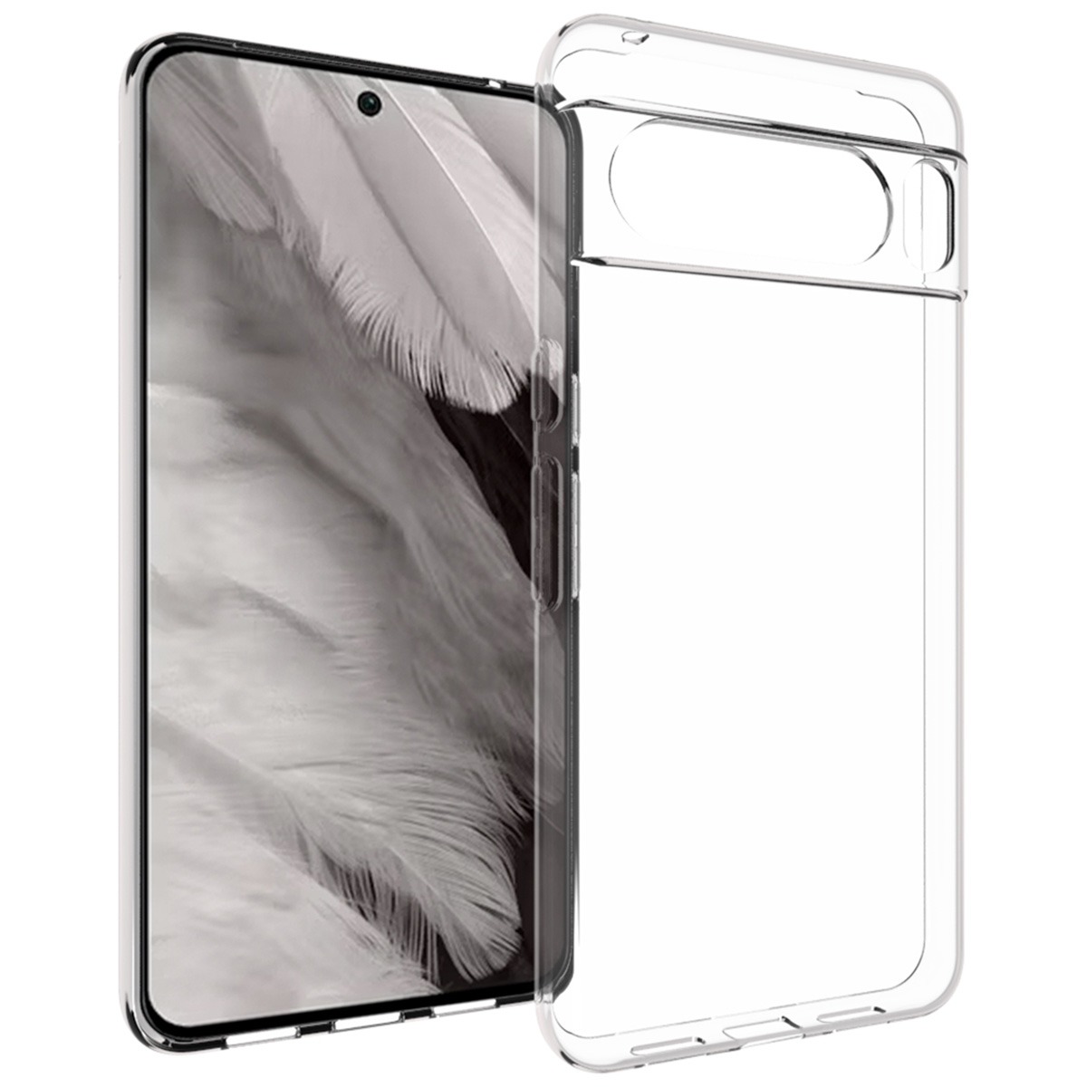 Google Pixel 8 Pro Hoesje Siliconen - Accezz Clear Backcover - Transparant